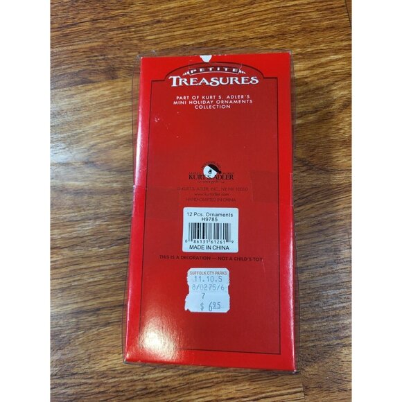 Kurt S Adler 12 Petite Treasures Ornaments Christmas Tree Ornament‎ Mini Small - Picture 2 of 3